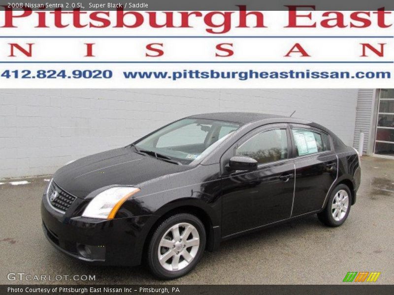 Super Black / Saddle 2008 Nissan Sentra 2.0 SL