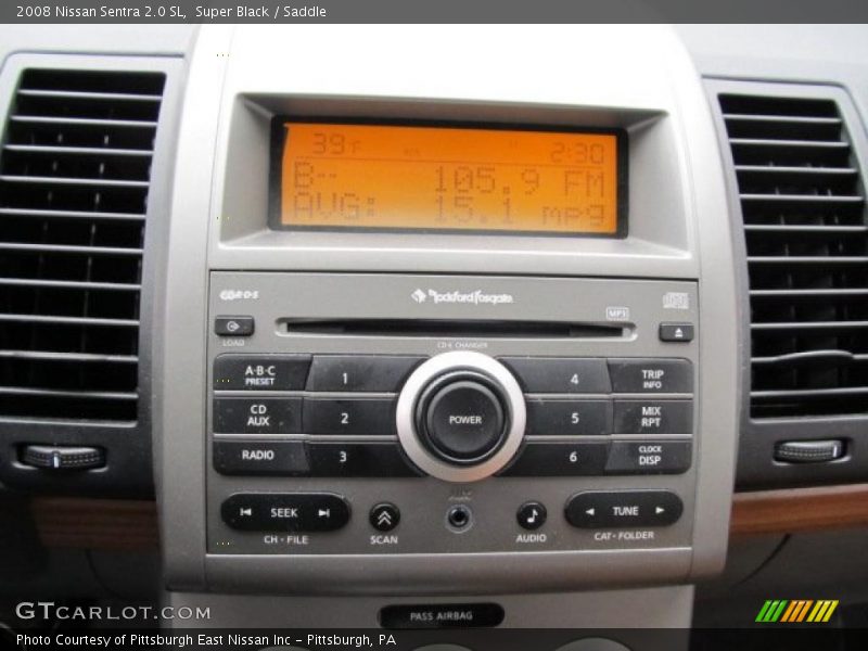 Super Black / Saddle 2008 Nissan Sentra 2.0 SL