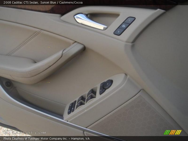 Sunset Blue / Cashmere/Cocoa 2008 Cadillac CTS Sedan