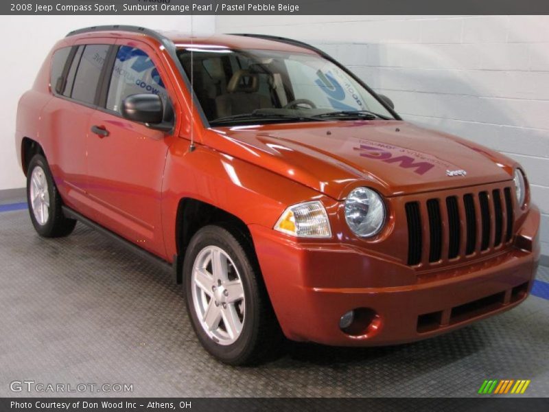 Sunburst Orange Pearl / Pastel Pebble Beige 2008 Jeep Compass Sport
