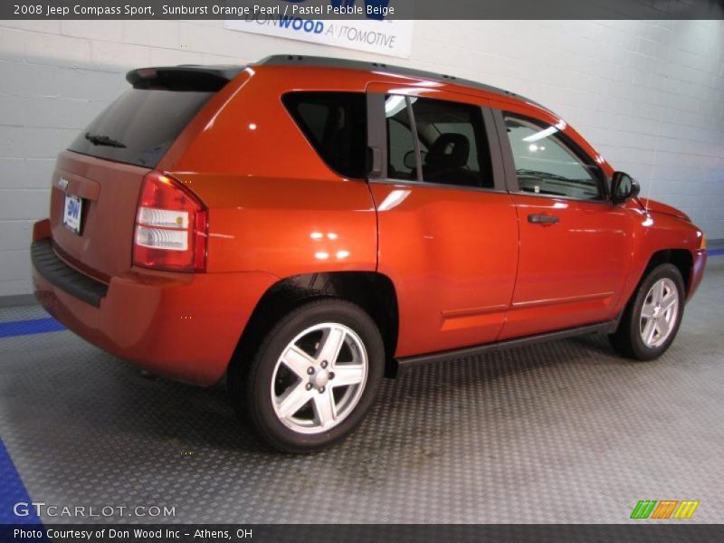 Sunburst Orange Pearl / Pastel Pebble Beige 2008 Jeep Compass Sport