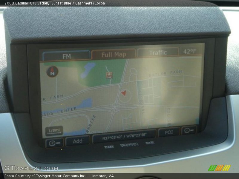 Navigation of 2008 CTS Sedan
