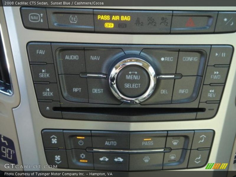Controls of 2008 CTS Sedan