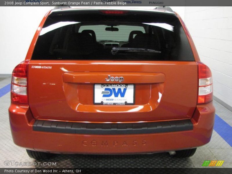 Sunburst Orange Pearl / Pastel Pebble Beige 2008 Jeep Compass Sport
