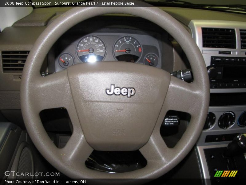 Sunburst Orange Pearl / Pastel Pebble Beige 2008 Jeep Compass Sport