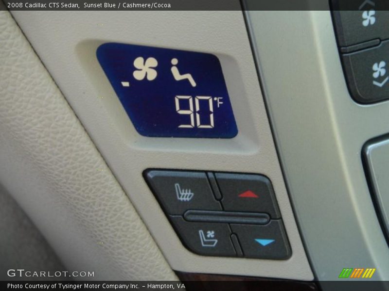 Sunset Blue / Cashmere/Cocoa 2008 Cadillac CTS Sedan
