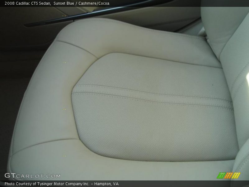 Sunset Blue / Cashmere/Cocoa 2008 Cadillac CTS Sedan