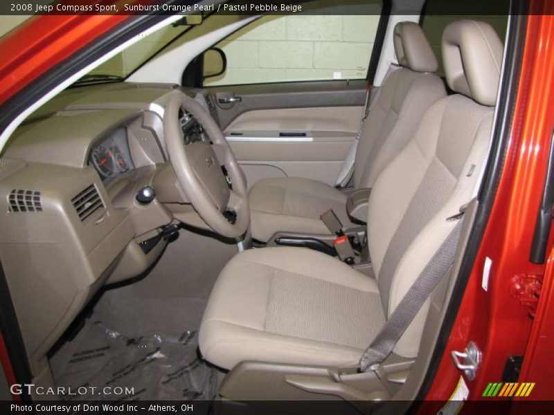 Sunburst Orange Pearl / Pastel Pebble Beige 2008 Jeep Compass Sport