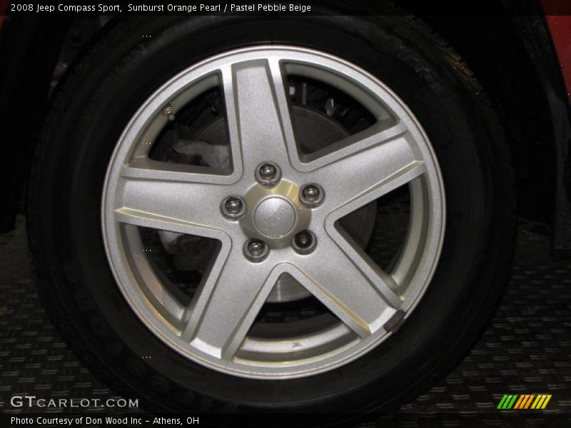 Sunburst Orange Pearl / Pastel Pebble Beige 2008 Jeep Compass Sport