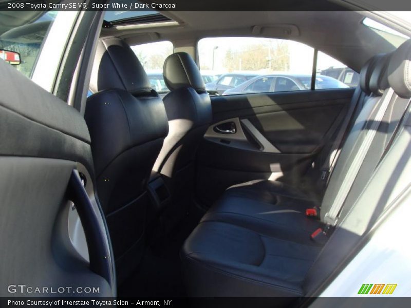 Super White / Dark Charcoal 2008 Toyota Camry SE V6