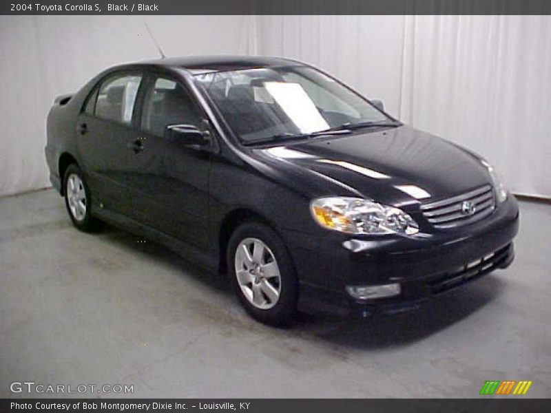 Black / Black 2004 Toyota Corolla S