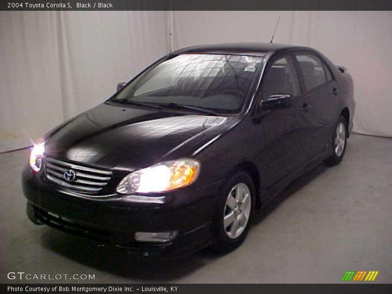 Black / Black 2004 Toyota Corolla S