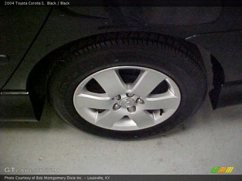 Black / Black 2004 Toyota Corolla S