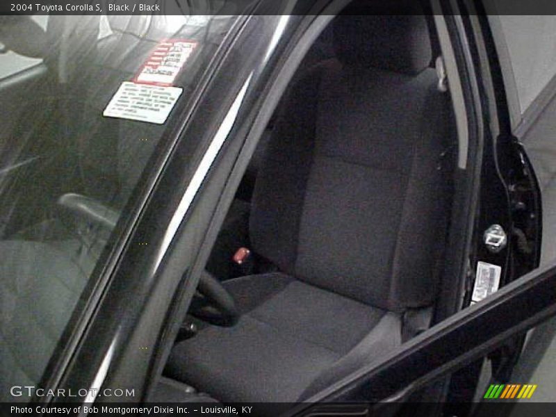 Black / Black 2004 Toyota Corolla S