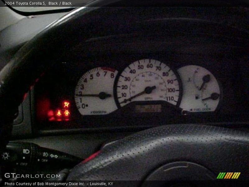 Black / Black 2004 Toyota Corolla S