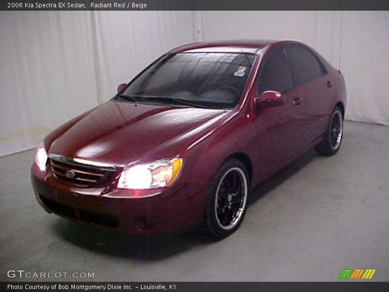 Radiant Red / Beige 2006 Kia Spectra EX Sedan