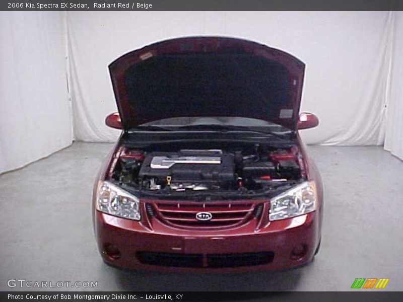 Radiant Red / Beige 2006 Kia Spectra EX Sedan
