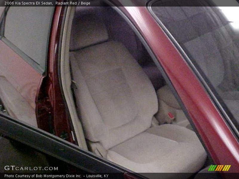 Radiant Red / Beige 2006 Kia Spectra EX Sedan