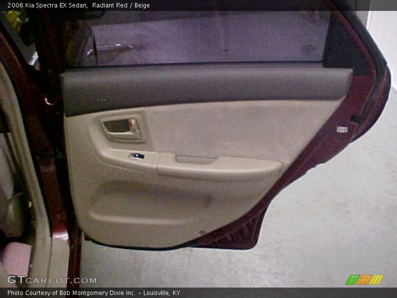 Radiant Red / Beige 2006 Kia Spectra EX Sedan