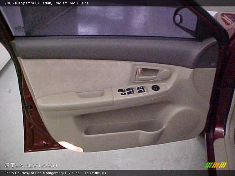 Radiant Red / Beige 2006 Kia Spectra EX Sedan