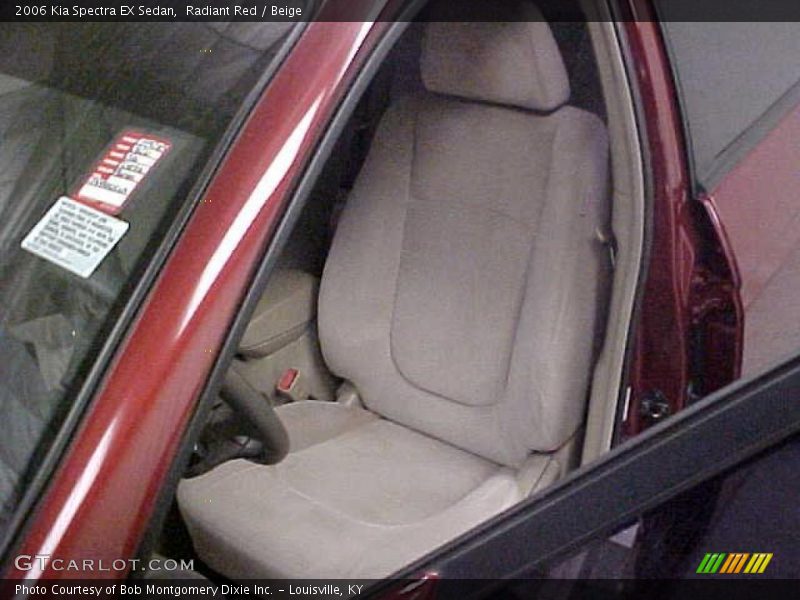 Radiant Red / Beige 2006 Kia Spectra EX Sedan