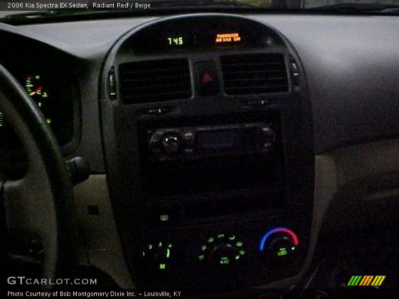 Radiant Red / Beige 2006 Kia Spectra EX Sedan