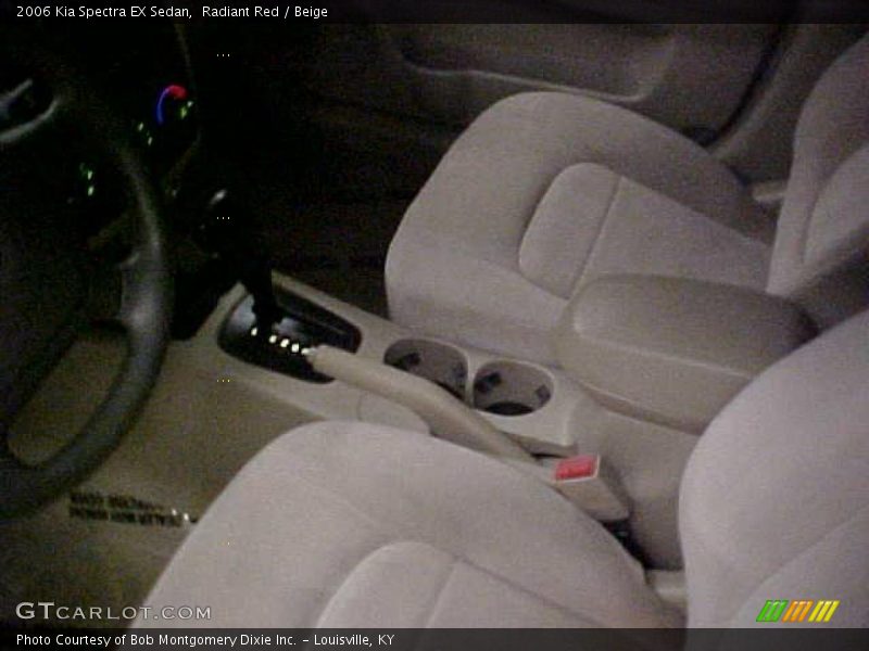 Radiant Red / Beige 2006 Kia Spectra EX Sedan