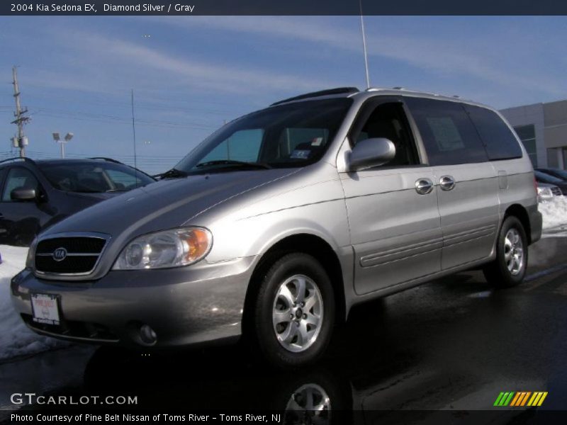 Diamond Silver / Gray 2004 Kia Sedona EX
