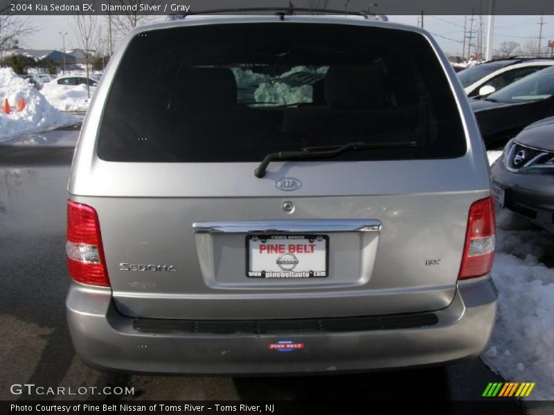 Diamond Silver / Gray 2004 Kia Sedona EX