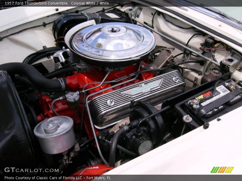 Colonial White / White 1957 Ford Thunderbird Convertible