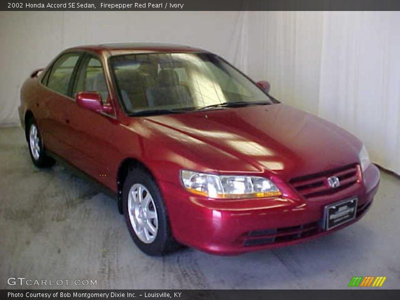 Firepepper Red Pearl / Ivory 2002 Honda Accord SE Sedan