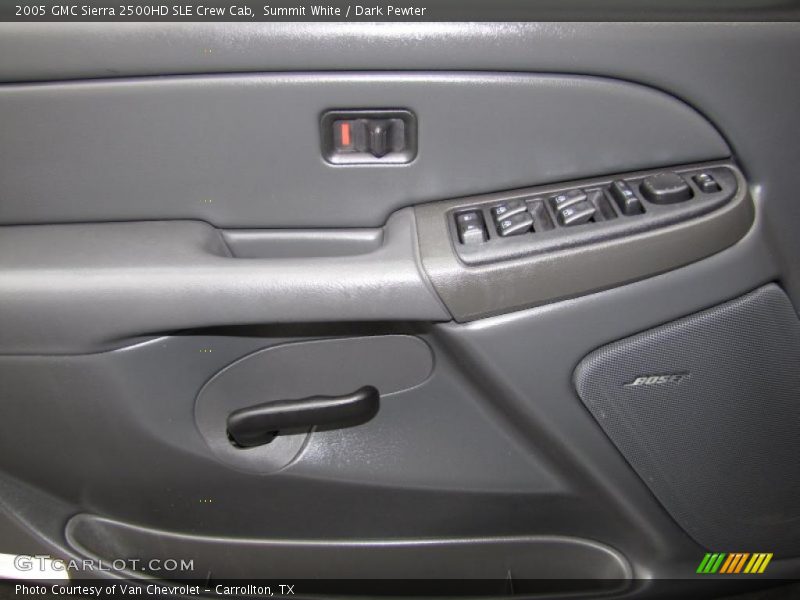 Summit White / Dark Pewter 2005 GMC Sierra 2500HD SLE Crew Cab