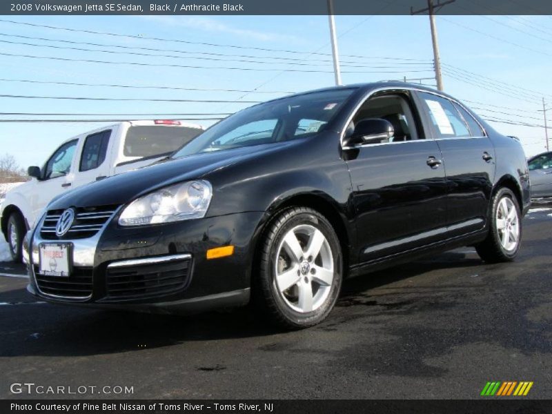 Black / Anthracite Black 2008 Volkswagen Jetta SE Sedan