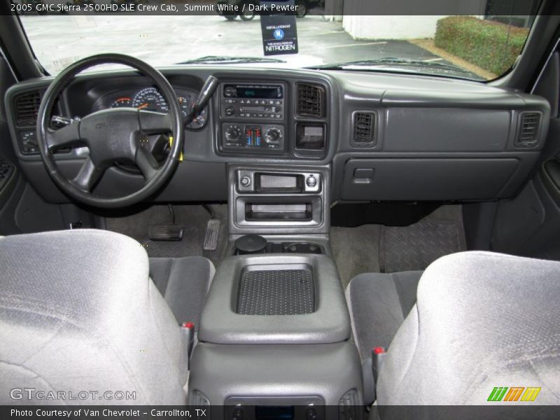 Dark Pewter Interior - 2005 Sierra 2500HD SLE Crew Cab 