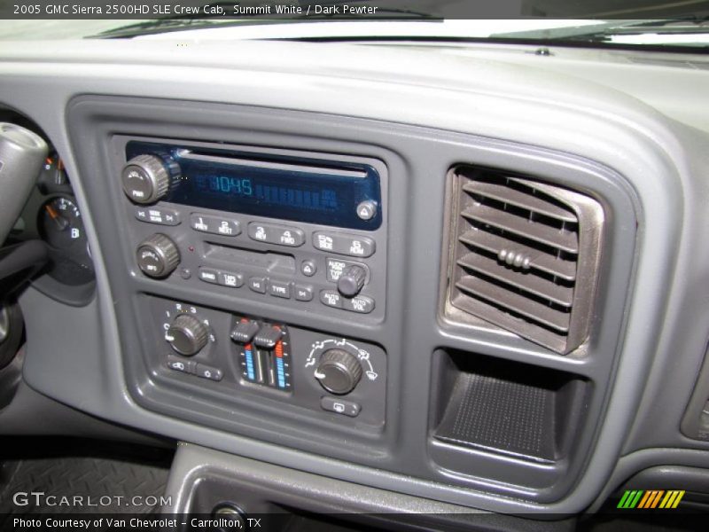 Summit White / Dark Pewter 2005 GMC Sierra 2500HD SLE Crew Cab