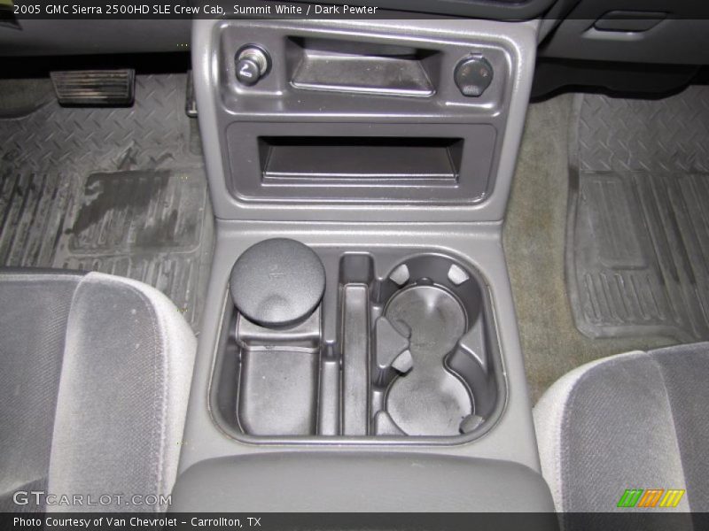 Summit White / Dark Pewter 2005 GMC Sierra 2500HD SLE Crew Cab