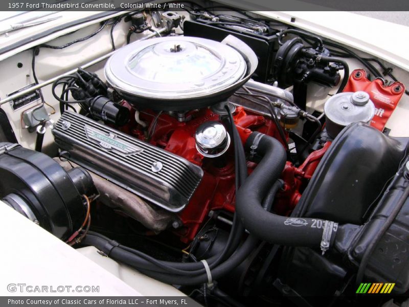 Colonial White / White 1957 Ford Thunderbird Convertible