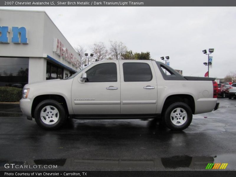 Silver Birch Metallic / Dark Titanium/Light Titanium 2007 Chevrolet Avalanche LS
