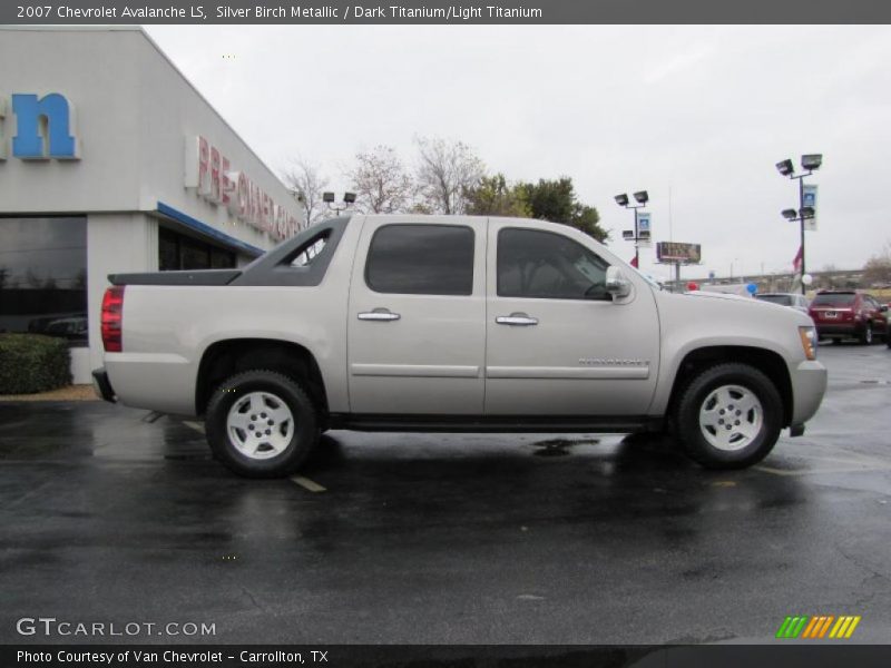 Silver Birch Metallic / Dark Titanium/Light Titanium 2007 Chevrolet Avalanche LS