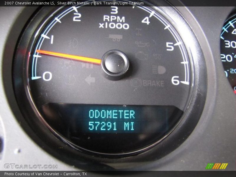 Silver Birch Metallic / Dark Titanium/Light Titanium 2007 Chevrolet Avalanche LS