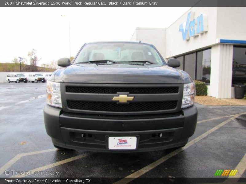 Black / Dark Titanium Gray 2007 Chevrolet Silverado 1500 Work Truck Regular Cab