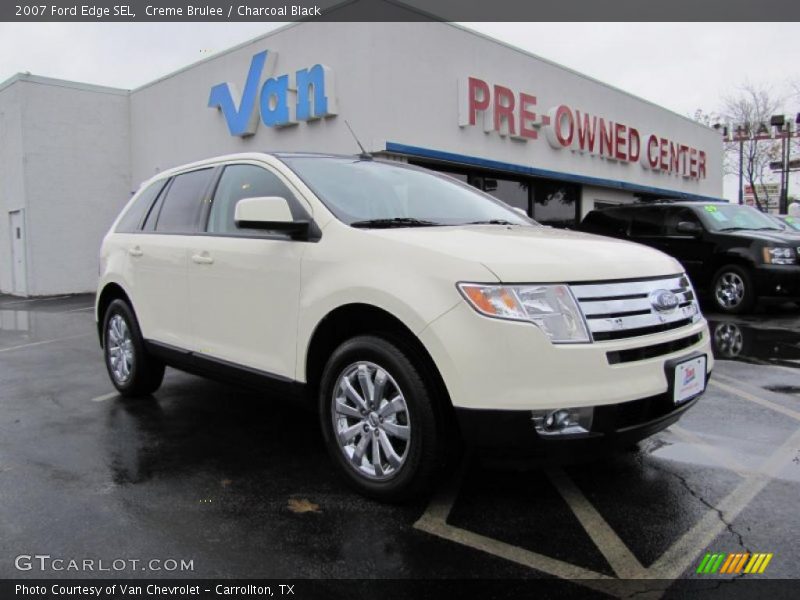 Creme Brulee / Charcoal Black 2007 Ford Edge SEL