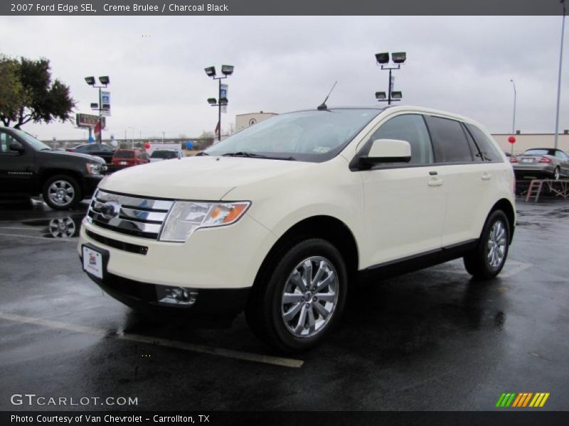 Creme Brulee / Charcoal Black 2007 Ford Edge SEL