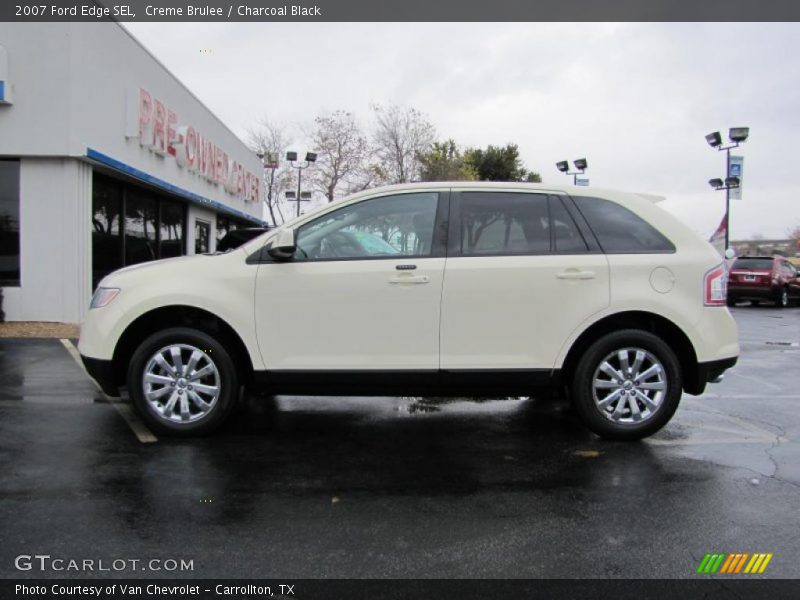 Creme Brulee / Charcoal Black 2007 Ford Edge SEL