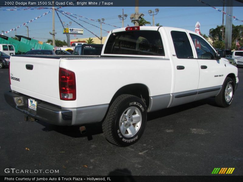 Bright White / Taupe 2002 Dodge Ram 1500 SLT Quad Cab