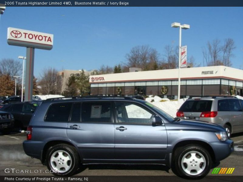 Bluestone Metallic / Ivory Beige 2006 Toyota Highlander Limited 4WD