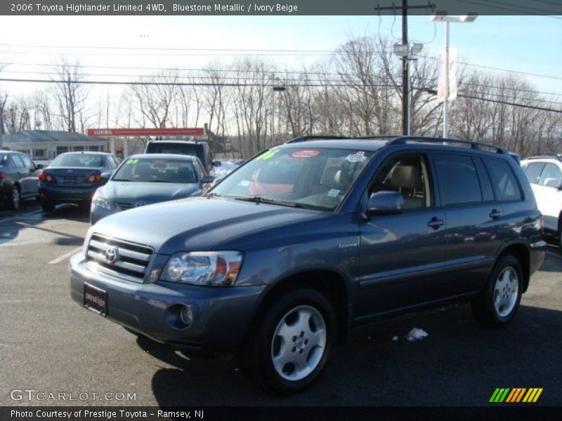 Bluestone Metallic / Ivory Beige 2006 Toyota Highlander Limited 4WD