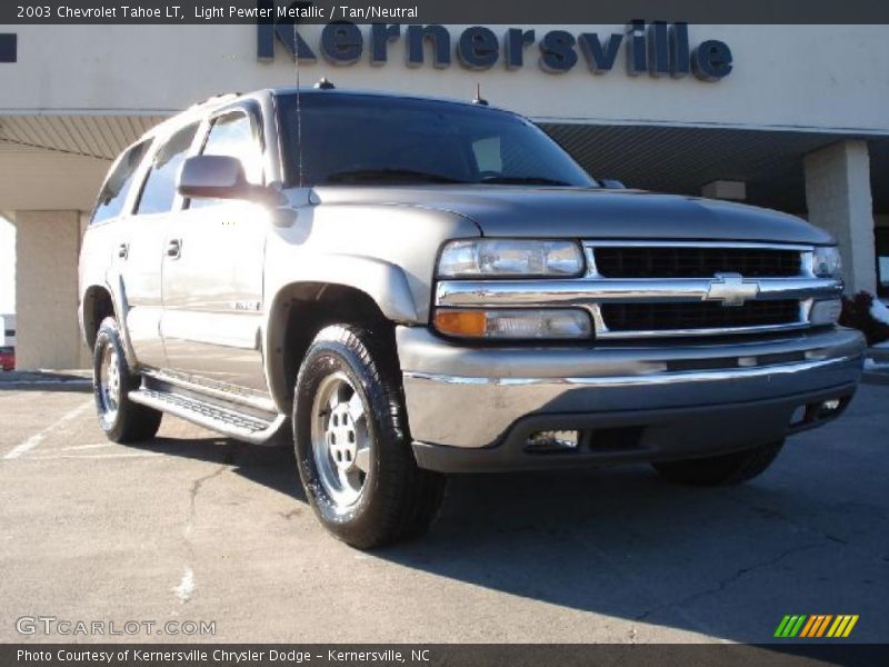 Light Pewter Metallic / Tan/Neutral 2003 Chevrolet Tahoe LT