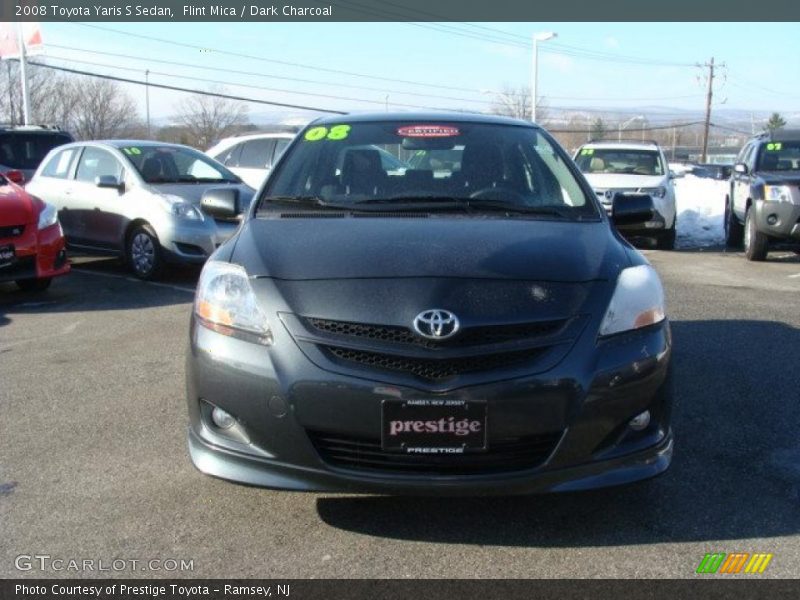 Flint Mica / Dark Charcoal 2008 Toyota Yaris S Sedan