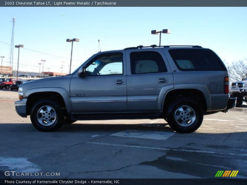 Light Pewter Metallic / Tan/Neutral 2003 Chevrolet Tahoe LT